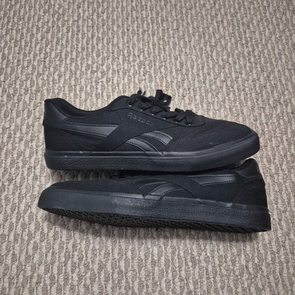 REEBOK CLASSIC CLUB C LOW LACE-UP ATHLETIC SNEAKER MEN SHOES BLACK SIZE 11.5